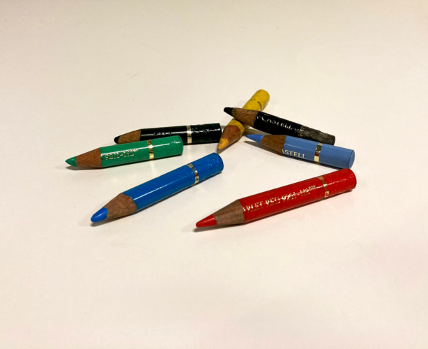 Crayon craie collection cabinet de curiosité